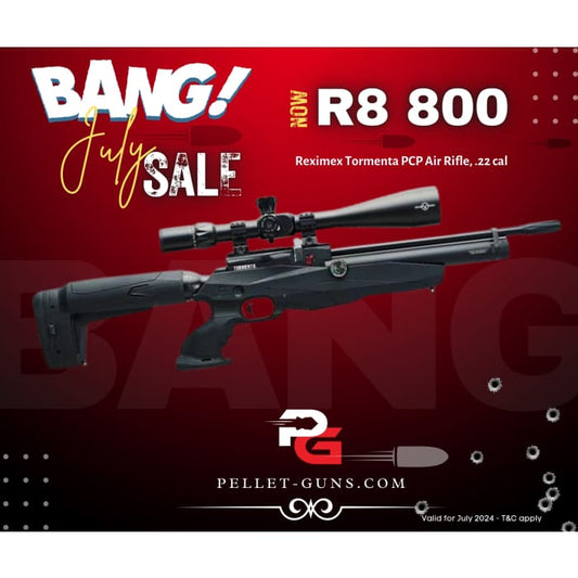 Bang! July Sale Reximex Tormenta PCP Air Rifle.22 cal