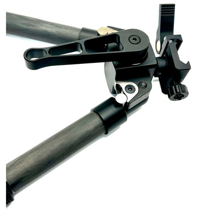 BP02C Carbon Fibre Bipod with standard and spike feet