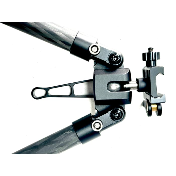 BP02C Carbon Fibre Bipod with standard and spike feet
