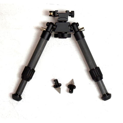 Carbon Fibre Bipod with standard and spike feet