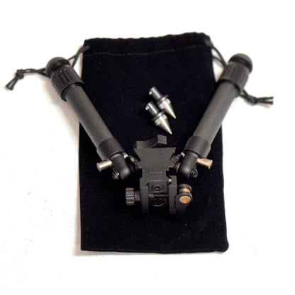 Carbon Fibre Bipod with standard and spike feet