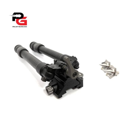 Carbon Fibre bipod with standard and spike feet - Bipods