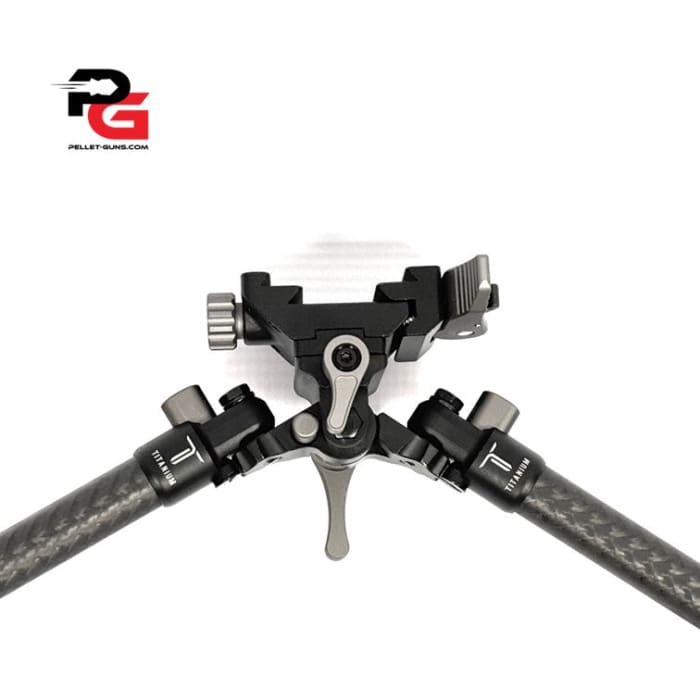 Carbon Fibre bipod with standard and spike feet included