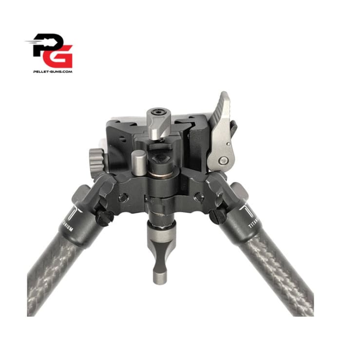 Carbon Fibre bipod with standard and spike feet included