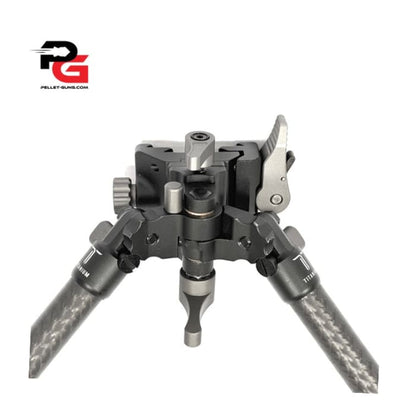 Carbon Fibre bipod with standard and spike feet included