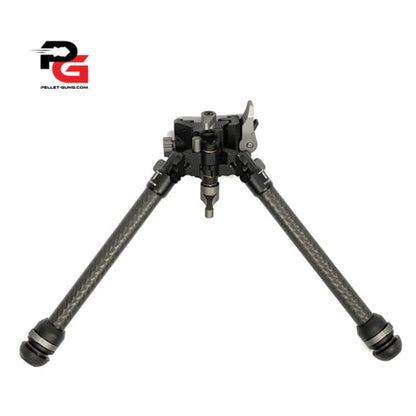 Carbon Fibre bipod with standard and spike feet included