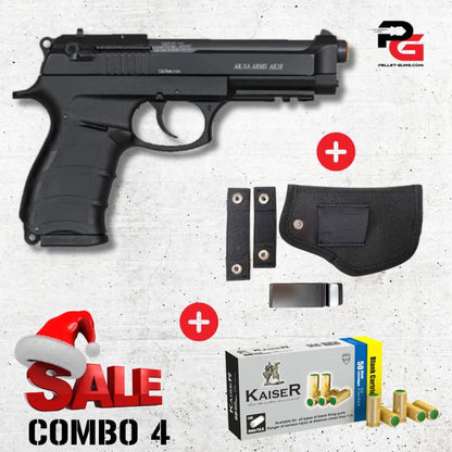COMBO SPECIAL - AKSA Arms Model AK-18 Blank Gun - Black