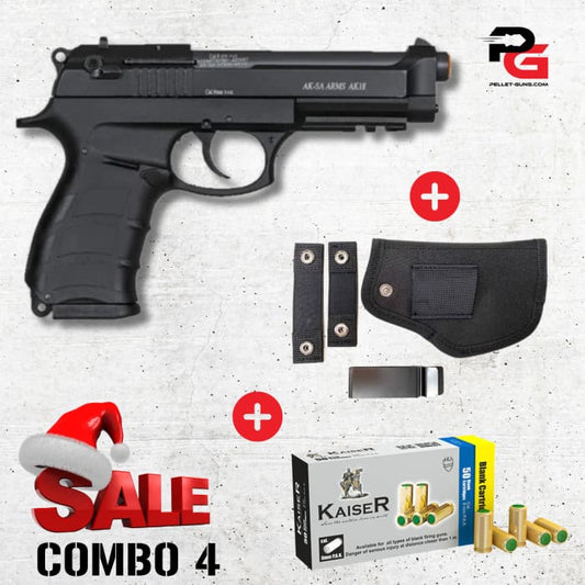 COMBO SPECIAL - AKSA Arms Model AK-18 Blank Gun - Black