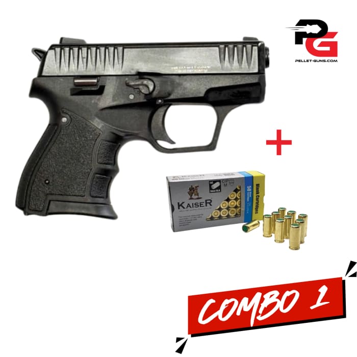 COMBO SPECIAL - Niksan M-17 9mm P.A.K. Blank Firing Gun