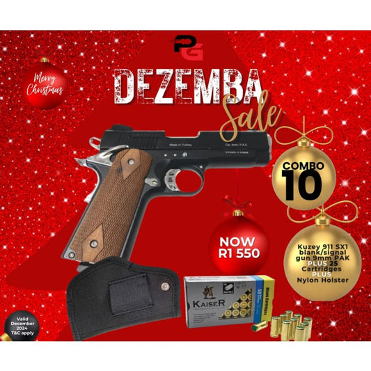 Dezemba Sale Combo 10: Kuzey 911 SX1 blank/signal gun 9mm