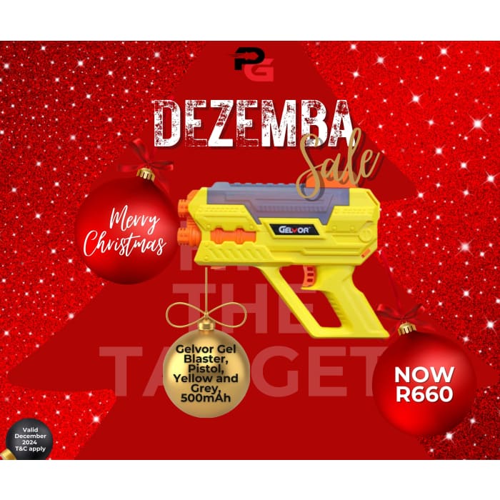 Dezemba Sale Gelvor Gel Blaster Pistol Yellow and Grey