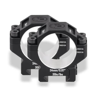 Discovery 7075 Aluminum Scope Rings – 34mm Tube | Fits