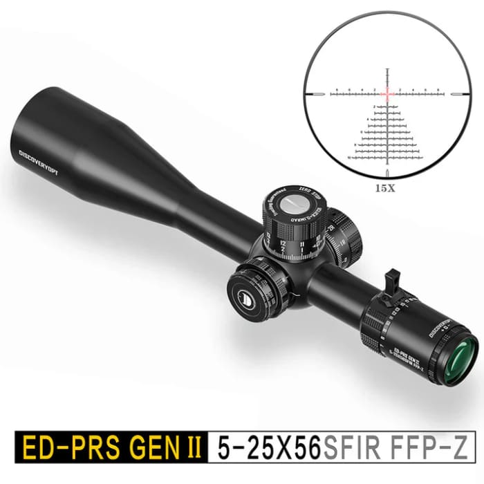 Discovery ED-PRS GENⅡ 5-25X56SFIR FFP-MRAD/MOA-ZERO STOP
