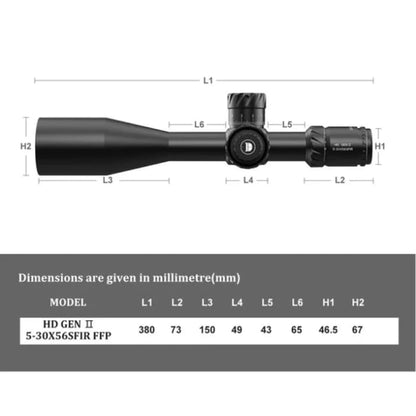 Discovery HD GEN II 5-30X56 SFIR FFP-Z-MRAD/MOA