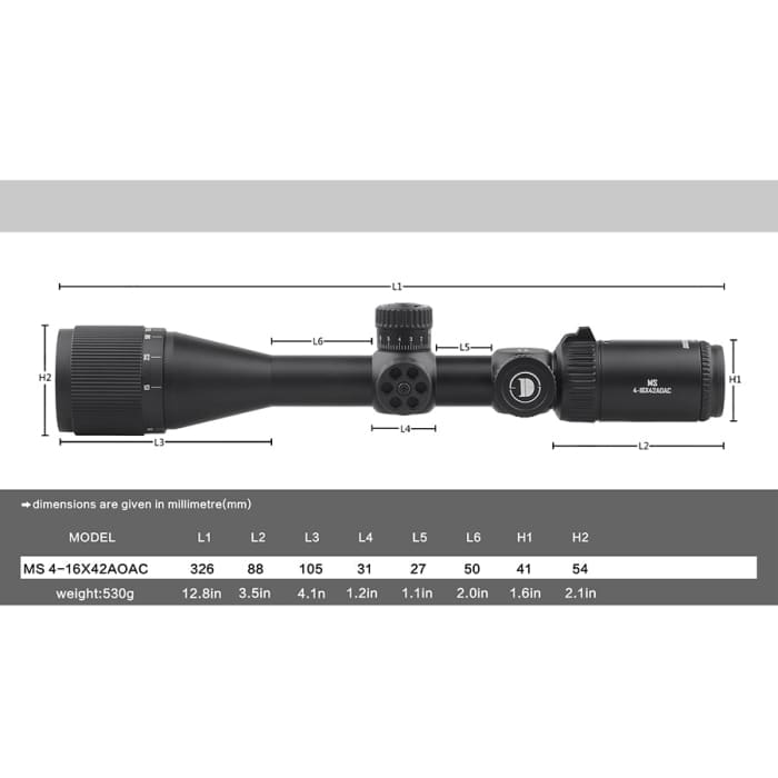 Discovery MS 4-16x42 AOAC scope - Scopes