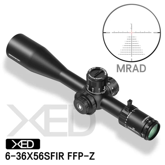 Discovery XED 6-36X56SFIR FFP-MRAD/MOA-ZERO STOP