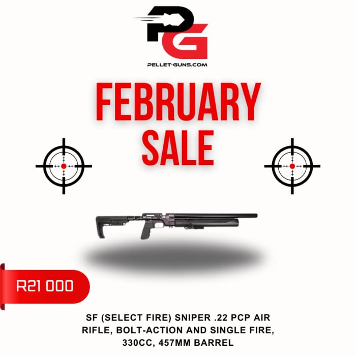 FEBRUARY SALE - AEA SF Sniper.22 PCP Air Rifle Bolt-Action