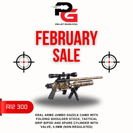 FEBRUARY SALE - Kral Arms Jumbo Dazzle 5.5mm - Camo