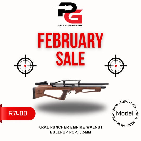 FEBRUARY SALE - Kral Puncher Empire Walnut A Bullpup PCP