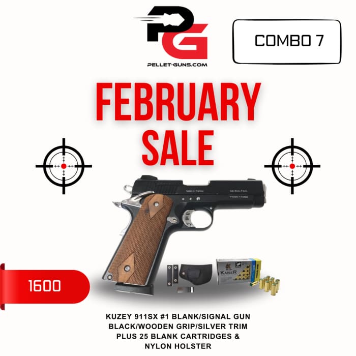 FEBRUARY SALE - Kuzey 911 SX1 blank/signal gun 9mm PAK