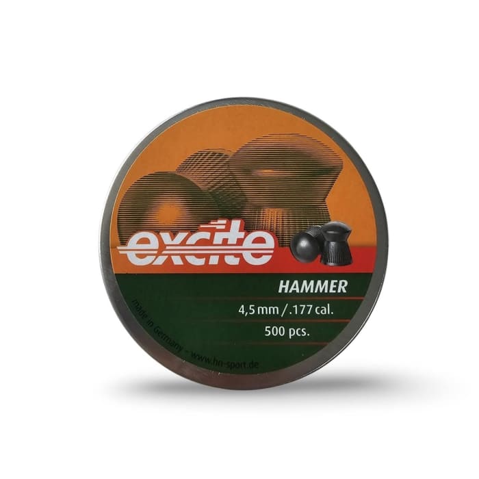 H&N Excite Hammer 4.5mm / 500S 7.87 Grain - Airgun Pellets