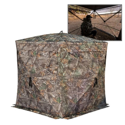 HUNTING/PHOTOGRAPHY BLIND/HIDE 270 DEGREE - ONE-WAY VISIBILITY WITH SILENT OPENINGS