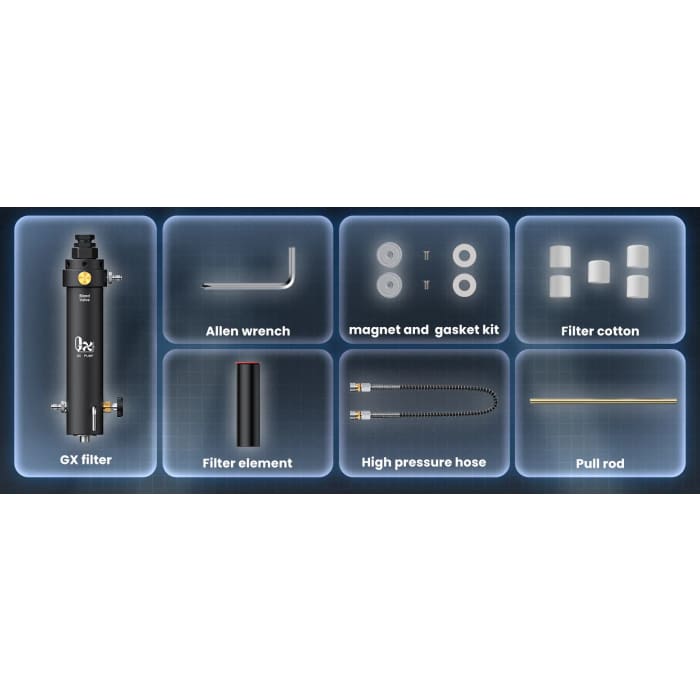 Large Filter With Extra Filter Insert And Hose For High