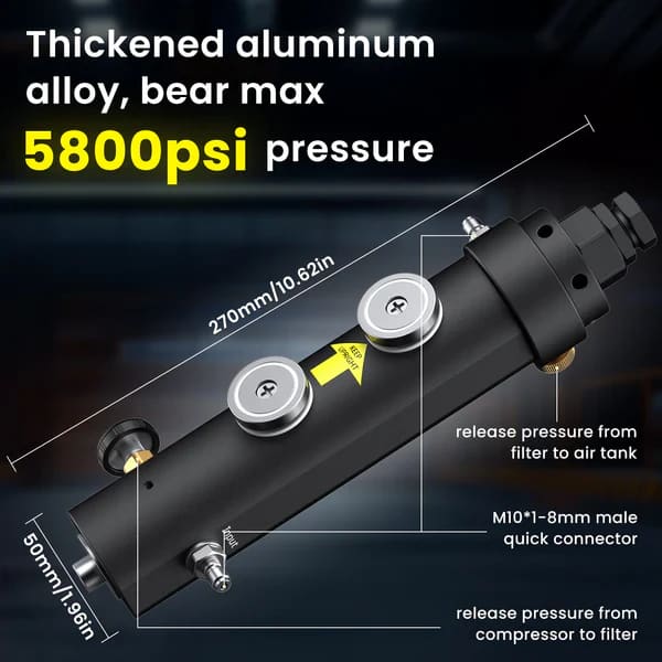 Large Filter With Extra Filter Insert And Hose For High