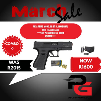 MARCH SALE - AKSA Arms Model AK-14 Blank / Signal Gun