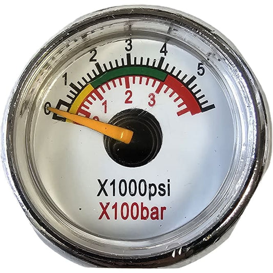 Micro Pressure Gauge 25mm Face (M8x1) - Air Pressure Gauges