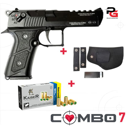 Niksan BP44 Blank Firing Pistol 9mm P.A.K - Black (Semi &