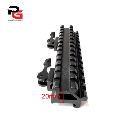 Quick Detach Picatinny Riser With 45 Degree Side Mount