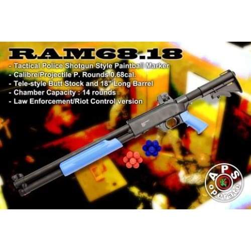 Blue Rubber Training Rifles Rubber Ball Training For Engagement Shotgun CO2 Blue – Pellet-Guns.com