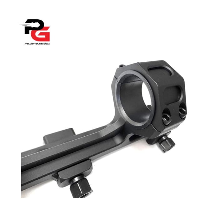 Single Piece 25/30mm Picatinny mount with overhang with 2