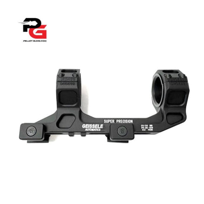 Single Piece 25/30mm Picatinny mount with overhang with 2