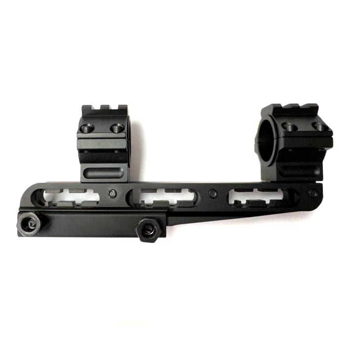 Single piece adjustable 25/30mm picatinny scope mount