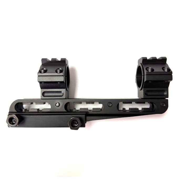 Single piece adjustable 25/30mm picatinny scope mount