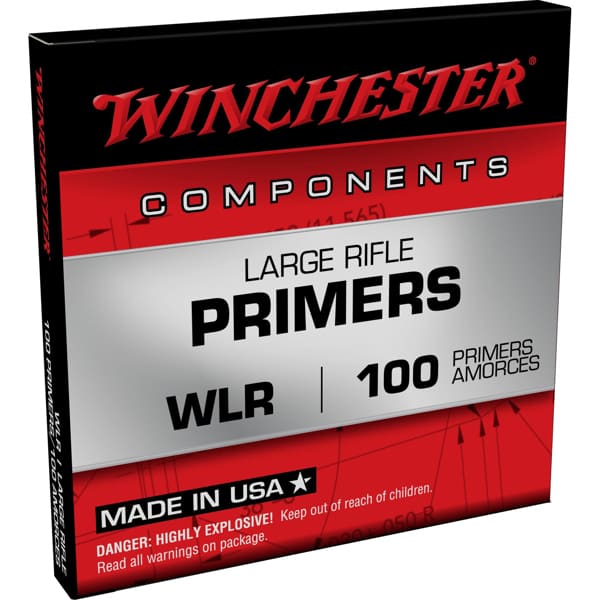 WINCHESTER LARGE RIFLE PRIMERS / 100 PER PACK